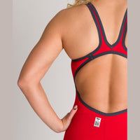 Arena Women's Open-Back Powerskin Carbon Air2 Kneeskin - Red | WrightSport