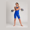 Arena Women's Open-Back Powerskin Carbon Air2 Kneeskin - Blue | WrightSport
