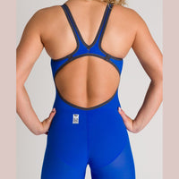 Arena Women's Open-Back Powerskin Carbon Air2 Kneeskin - Blue | WrightSport