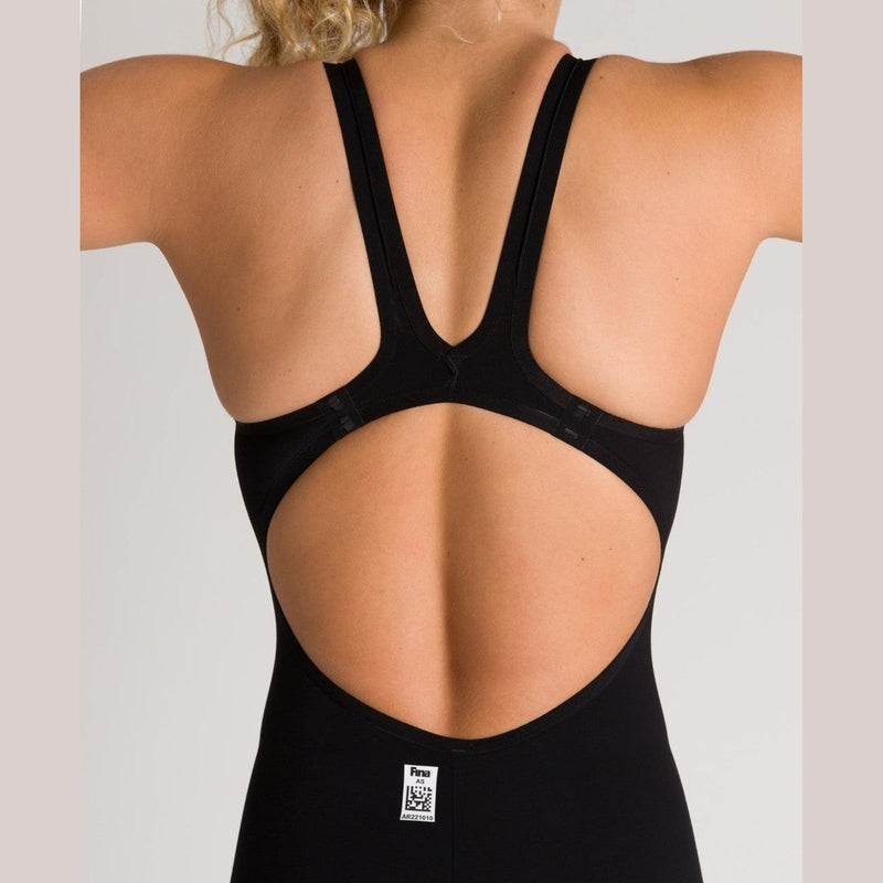Arena Women's Open-Back Powerskin Carbon Air2 Kneeskin - Black | WrightSport