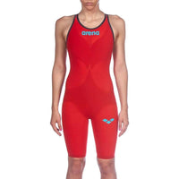 Arena Women's Powerskin Carbon AIR 2 Kneeskin- Red/Blue