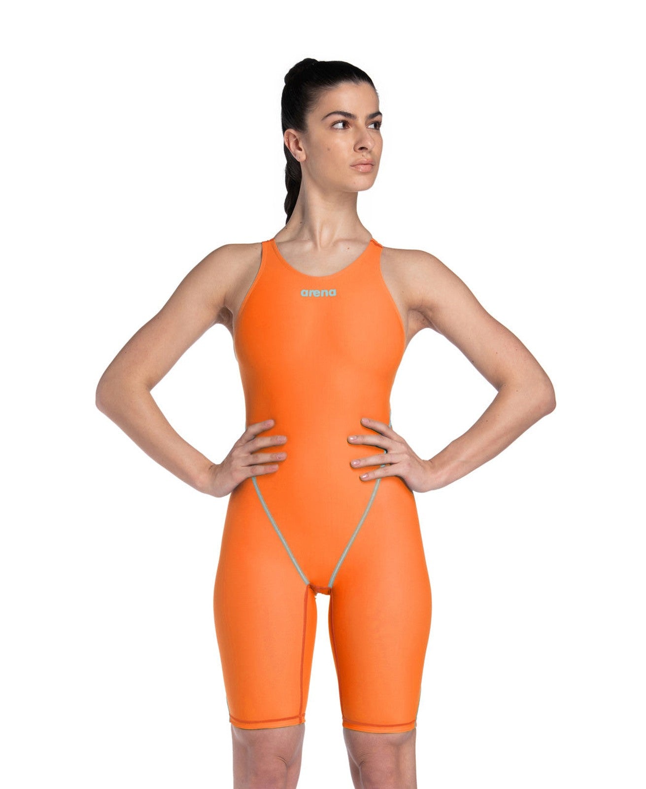 Arena Women's Powerskin OB ST Next Racing Kneeskin 'Limited Edition' - Orange/Teal