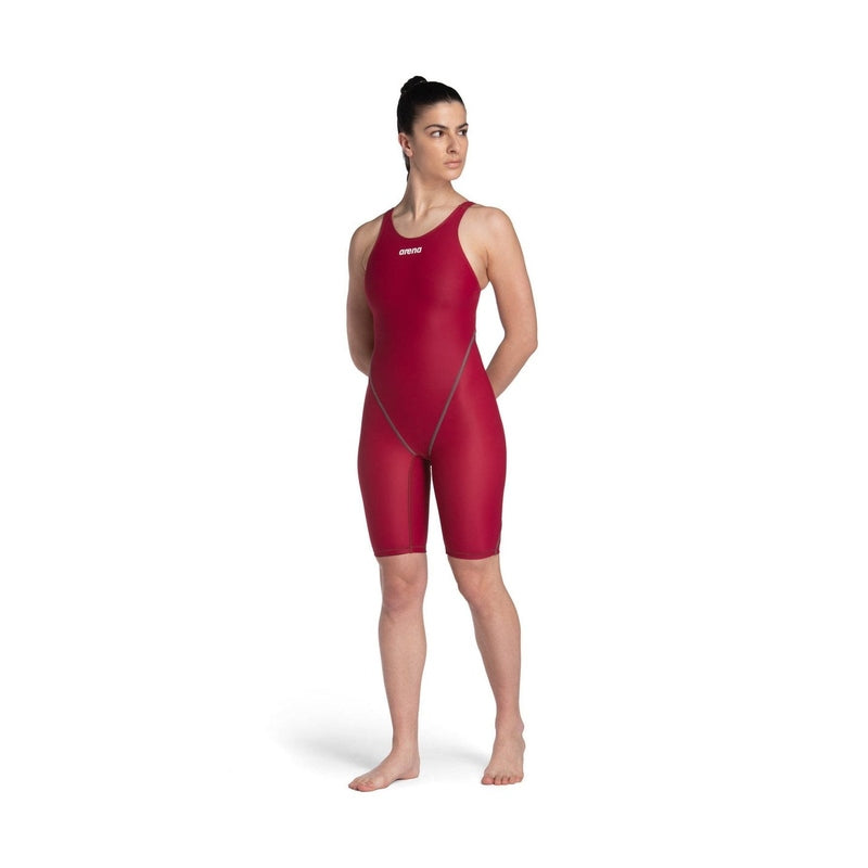 Arena Women's Open-Back Powerskin ST Next Racing Suit - Deep Red | WrightSport