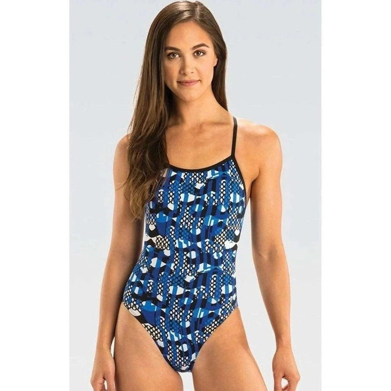 Dolfin Women's Blue Veyron V Bk. Swimsuit | WrightSport