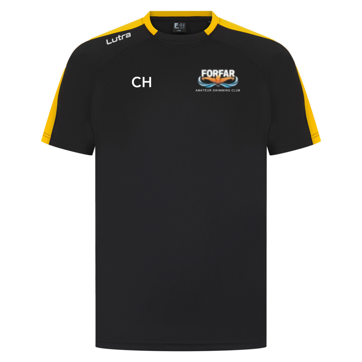 Forfar Amateur Swimming Club - Lutra Junior Team T-shirt - Black/Gold