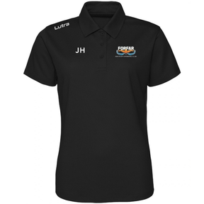 Forfar Amateur Swimming Club - Lutra 'COACH' Women's Cool Polo - Black
