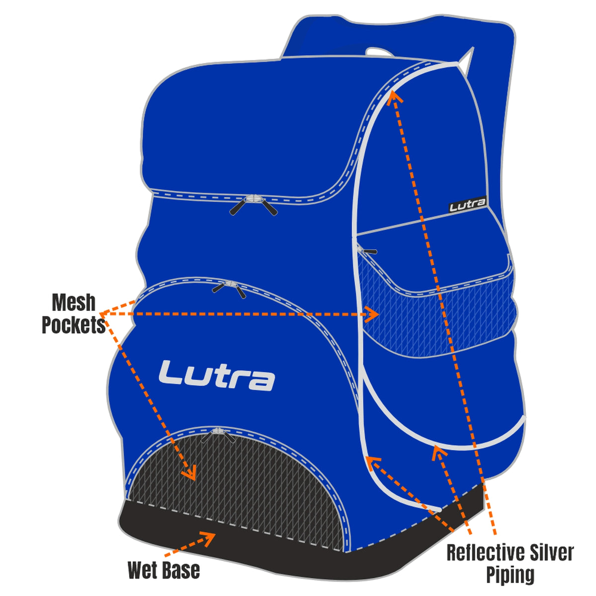 Forres Bluefins SC - 'Lutra' Backpack 45L - Royal Blue