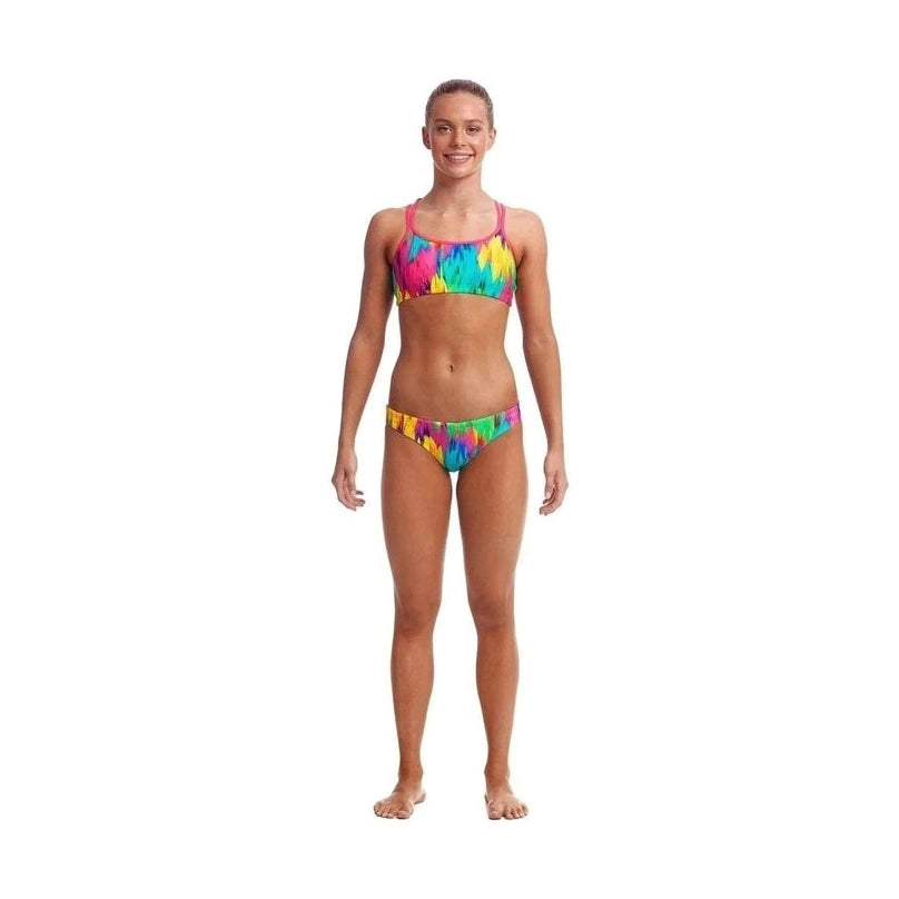 Funkita Girl's Criss Cross Two Piece - Ruffles | WrightSport