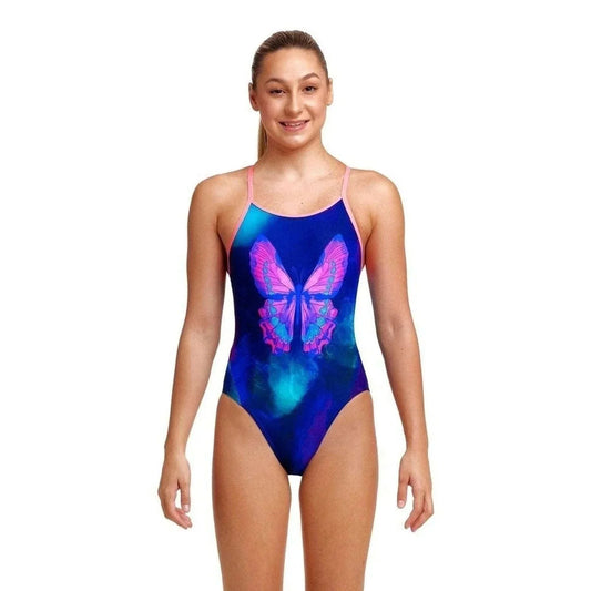 Funkita Girl's Diamond back Swimsuit - Fly Baby