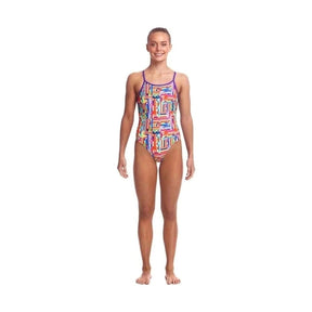 Funkita Girl's Diamond Bk. Swimsuit - Top Spot | WrightSport