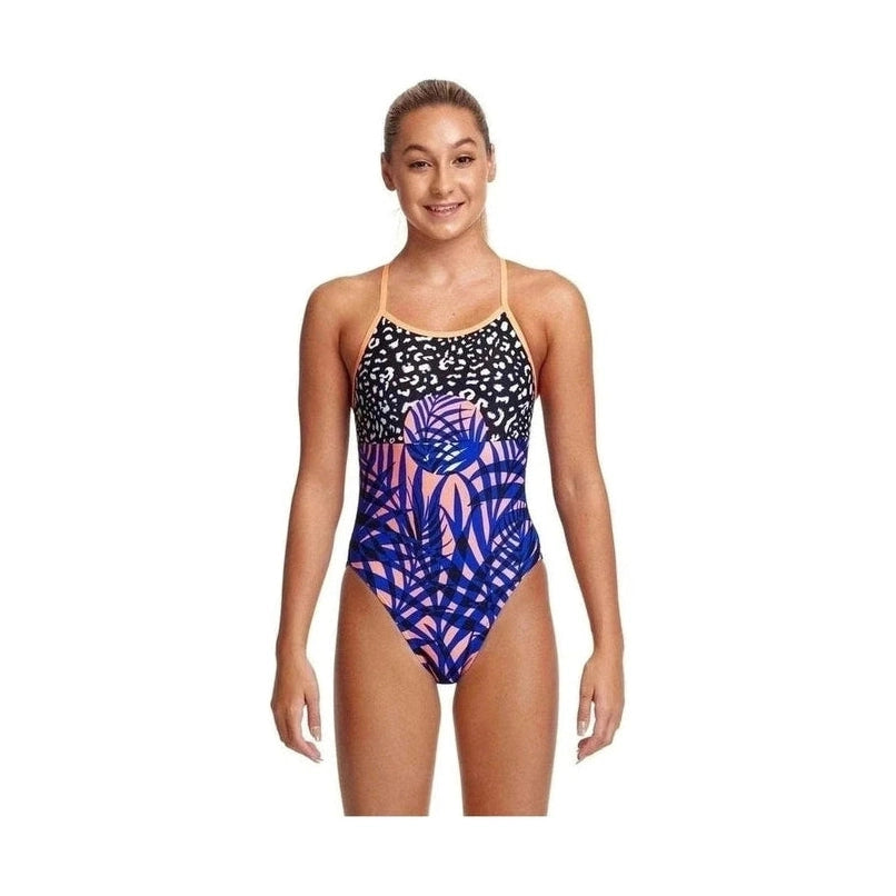 Funkita Girl's Single Strap Swimsuit - Leo Lux | WrightSport