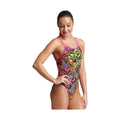 Funkita Girl's Single Strap Swimsuit - Lge Lillies | WrightSport