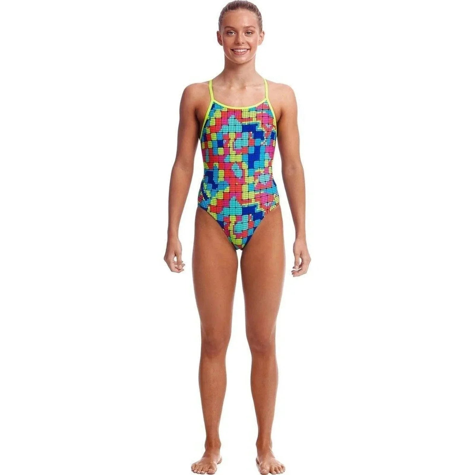 Funkita Girl's Diamond Bk. Swimsuit - Heat Map