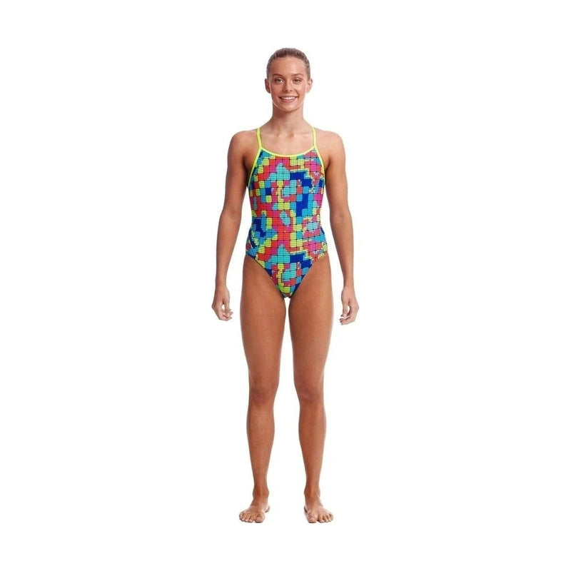 Funkita Girl's Diamond Bk. Swimsuit - Heat Map | WrightSport