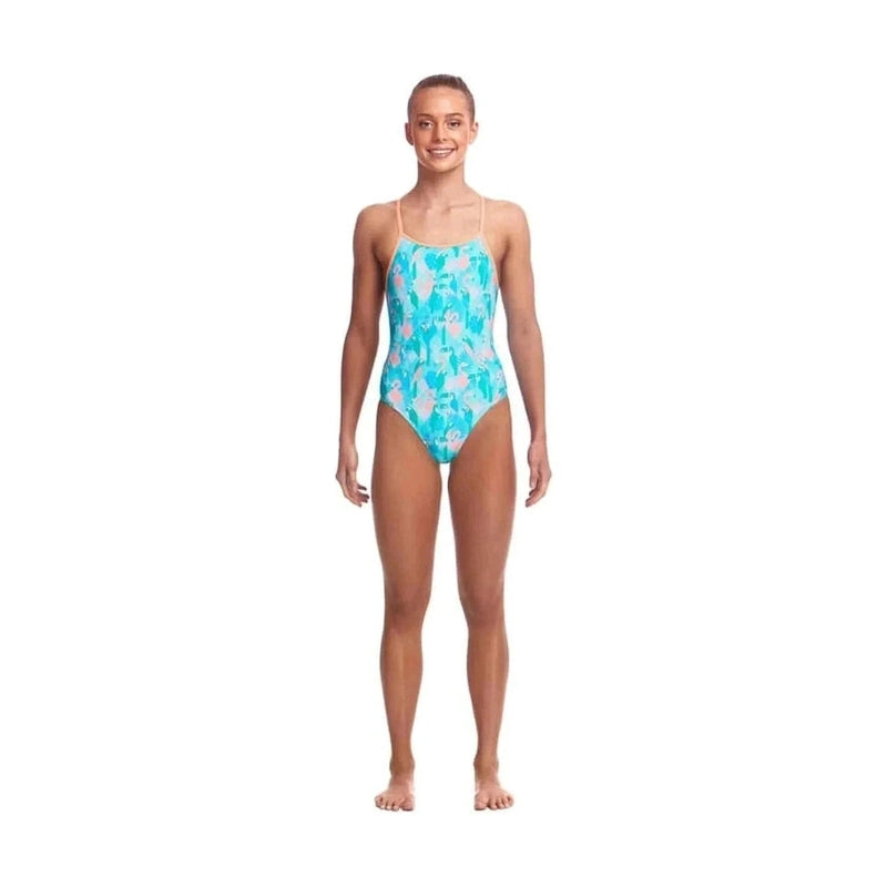 Funkita Girl's Diamond Bk. Swimsuit - Pastel Paradise | WrightSport