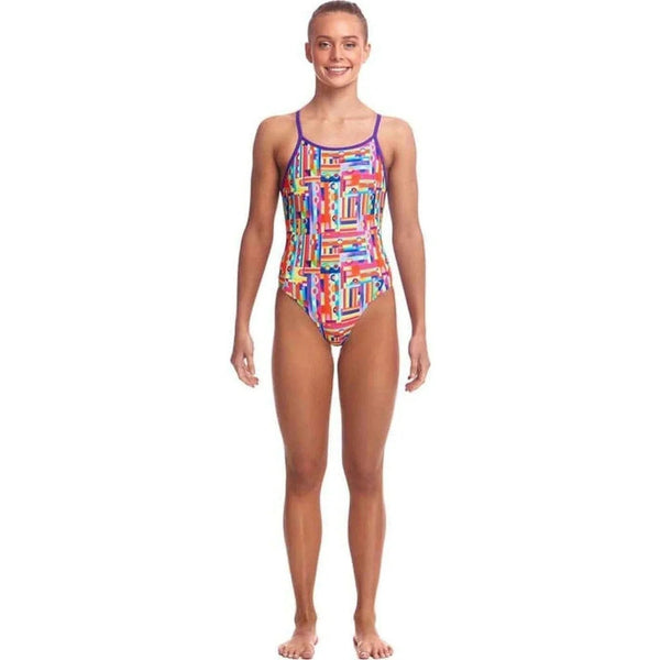 Funkita Girls Diamond Back One Piece Swimsuit - Top Spot