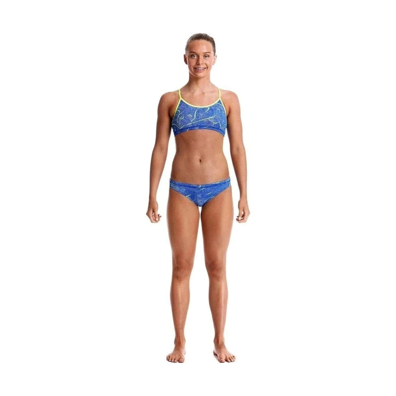 Funkita Girl's Racer Bk. Two Piece - Sea Salt | WrightSport