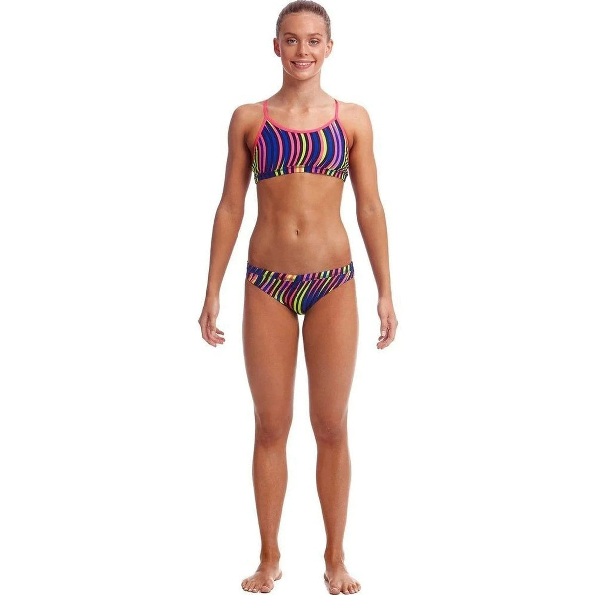 Funkita Girls Racerback Two Piece - Squiggle Piggle