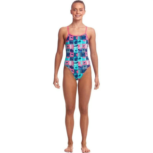 Funkita Girls Single Strap Swimsuit - Club Tropicana