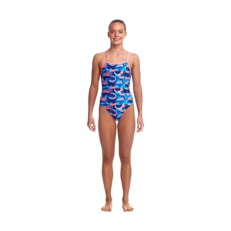 Funkita Girl's Strapped In Swimsuit - Lava Lights | WrightSport