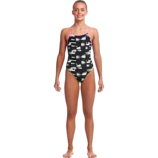 Funkita Girl's Tie Me Tight - Black Swan