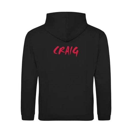 G72 TC - Junior Contrast Hoodie - Jet Black and Fire Red