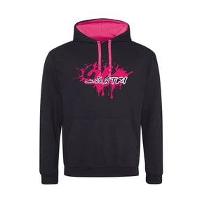 G72 TC - Varsity Hoodie - Jet Black/Hot Pink