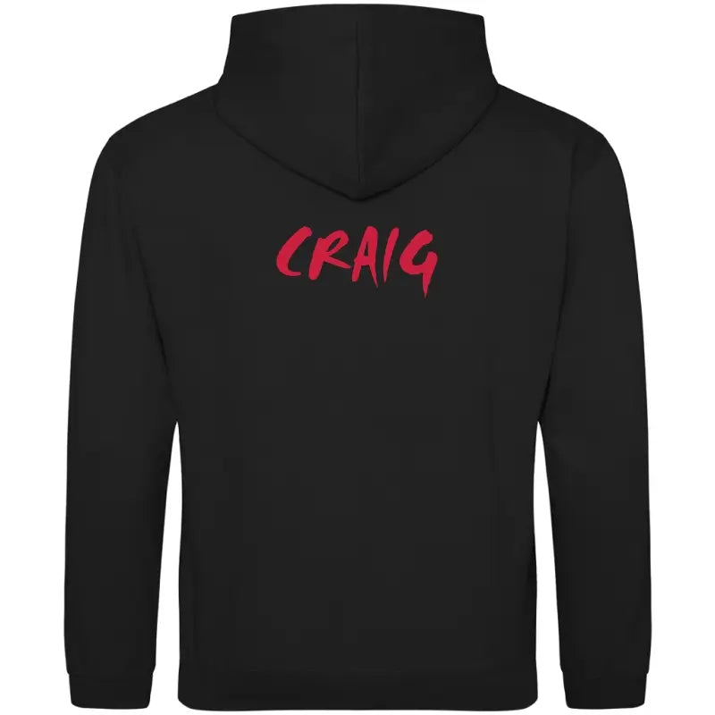 G72 TC - Junior Contrast Hoodie - Jet Black and Fire Red