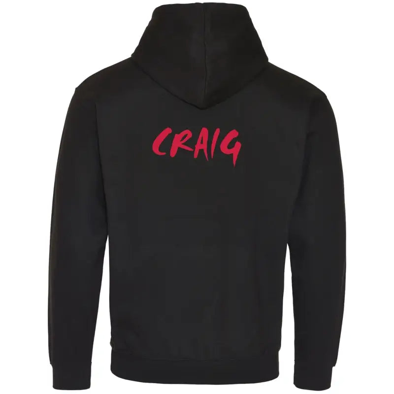G72 TC - Varsity Hoodie - Jet Black and Fire Red
