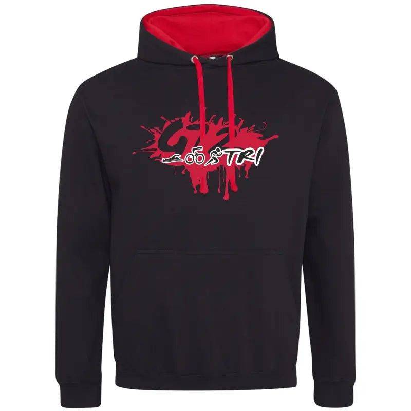 G72 TC - Varsity Hoodie - Jet Black and Fire Red