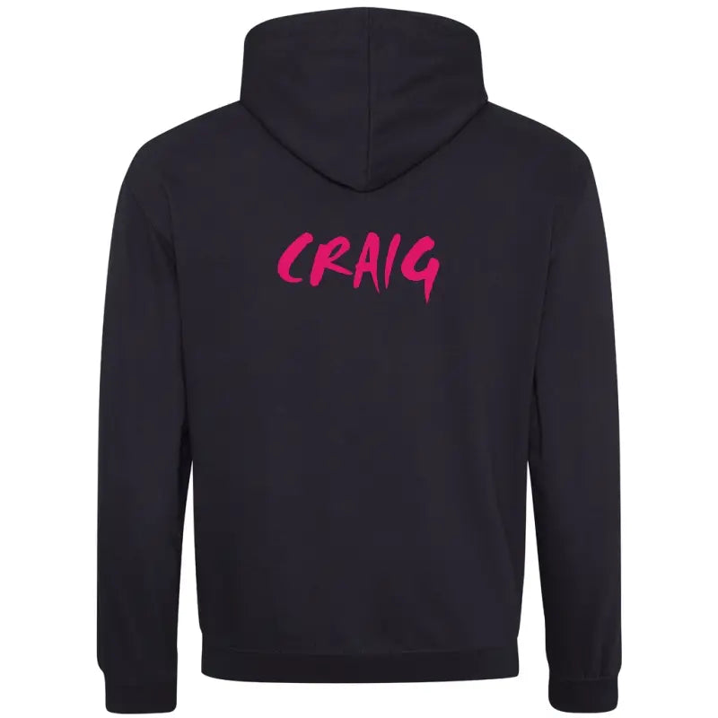 G72 TC - Varsity Hoodie - Jet Black/Hot Pink