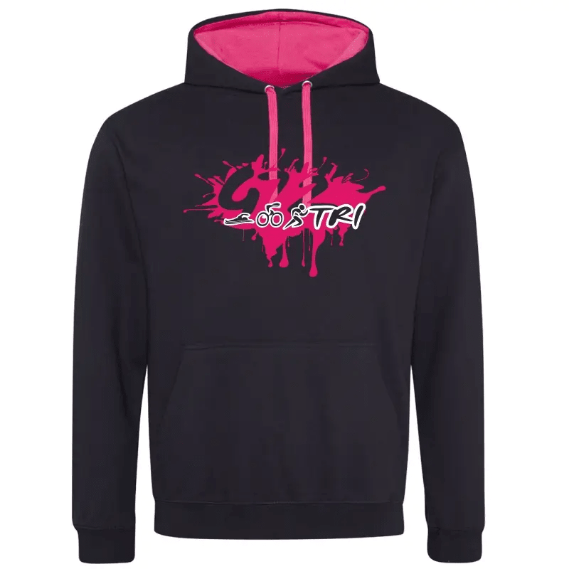 G72 TC - Varsity Hoodie - Jet Black/Hot Pink