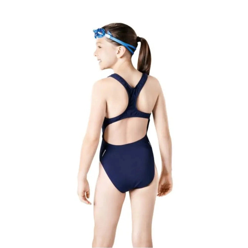 Maru Girl's Rave Back Swimsuit - Navy