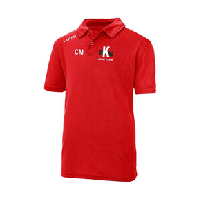 Kirkintilloch & Kilsyth Aquatics - 'Swimmers' Kids Cool Polo Shirt wrightsport