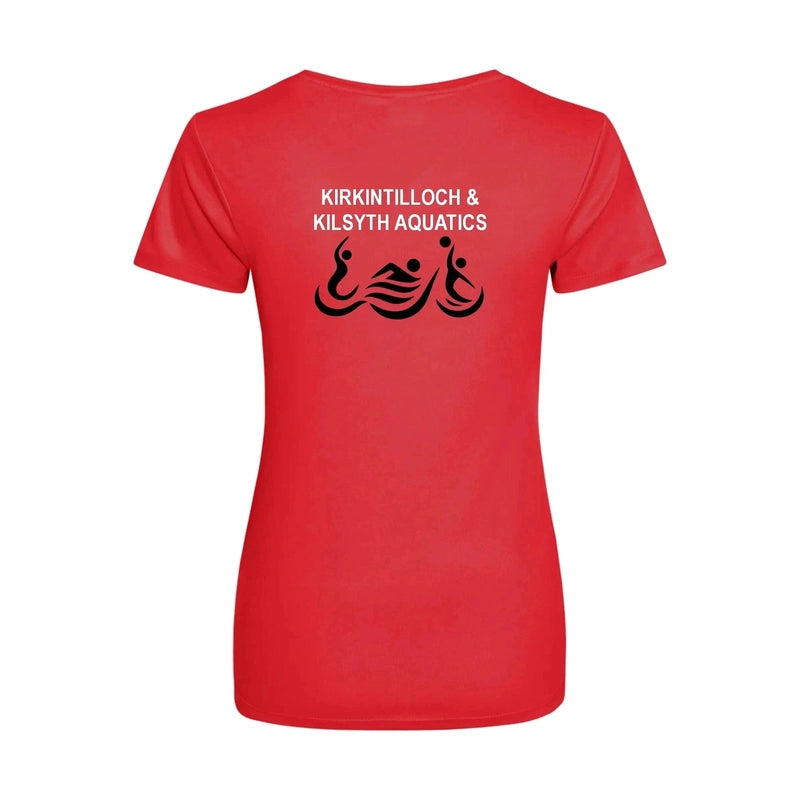 Kirkintilloch & Kilsyth Aquatics - 'Swimmers' Ladies Cool T-Shirt