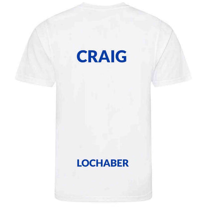 Lochaber ST - JNR Tech T-Shirt - White