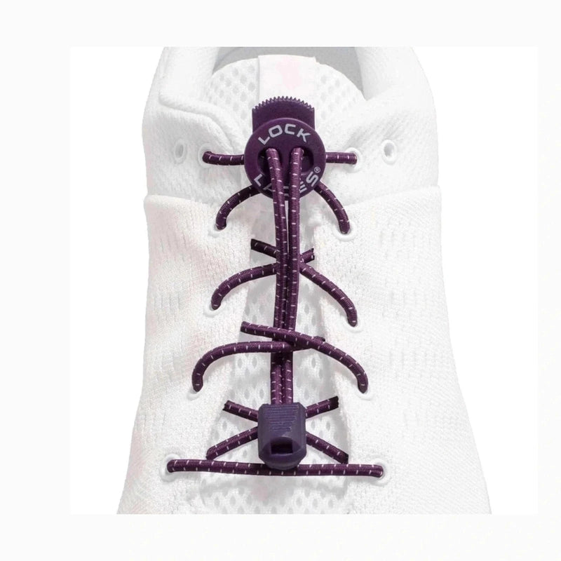 Lock Laces Lock Laces Original Shoelaces - Purple | WrightSport