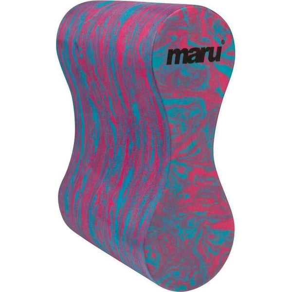 Maru Adult Swirl Pull Buoy - Blue/Pink