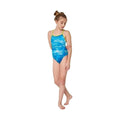 Maru Girl's Aquatix Swimsuit - Blue/Turquoise | WrightSport