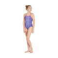 Maru Girl's Origami Swimsuit - Purple/Mint | WrightSport