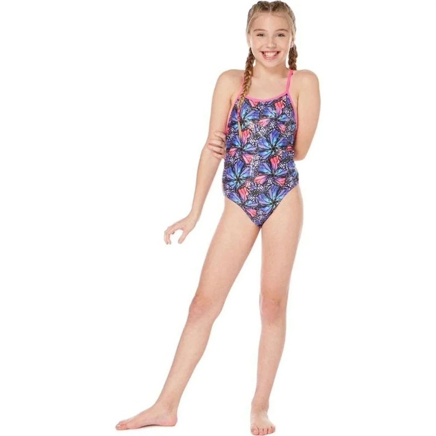 Maru Girls Mariposa Sparkle Fly Back Swimsuit