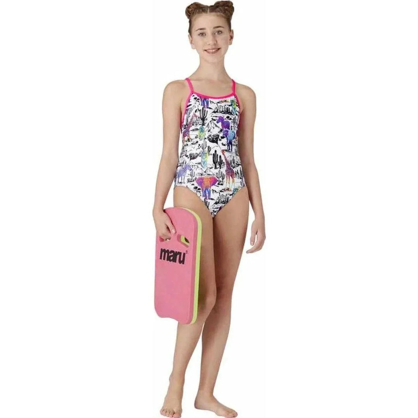 Maru Girl's Neon Safari Swimsuit