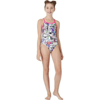 Maru Girls Neon Safari Pacer Fly Back Swimsuit