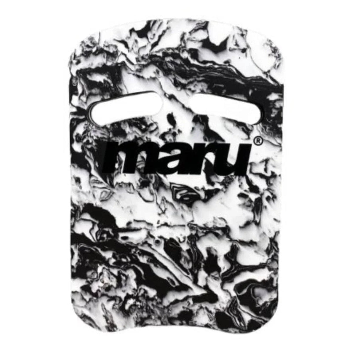 Maru Swirl Two Grip Fitness Kickboard - Black/White