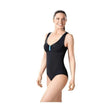Maru Women's Block Master Swimsuit - Black/Turquoise | WrightSport