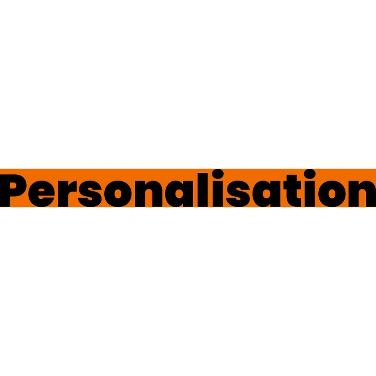 Personalisation - Back N