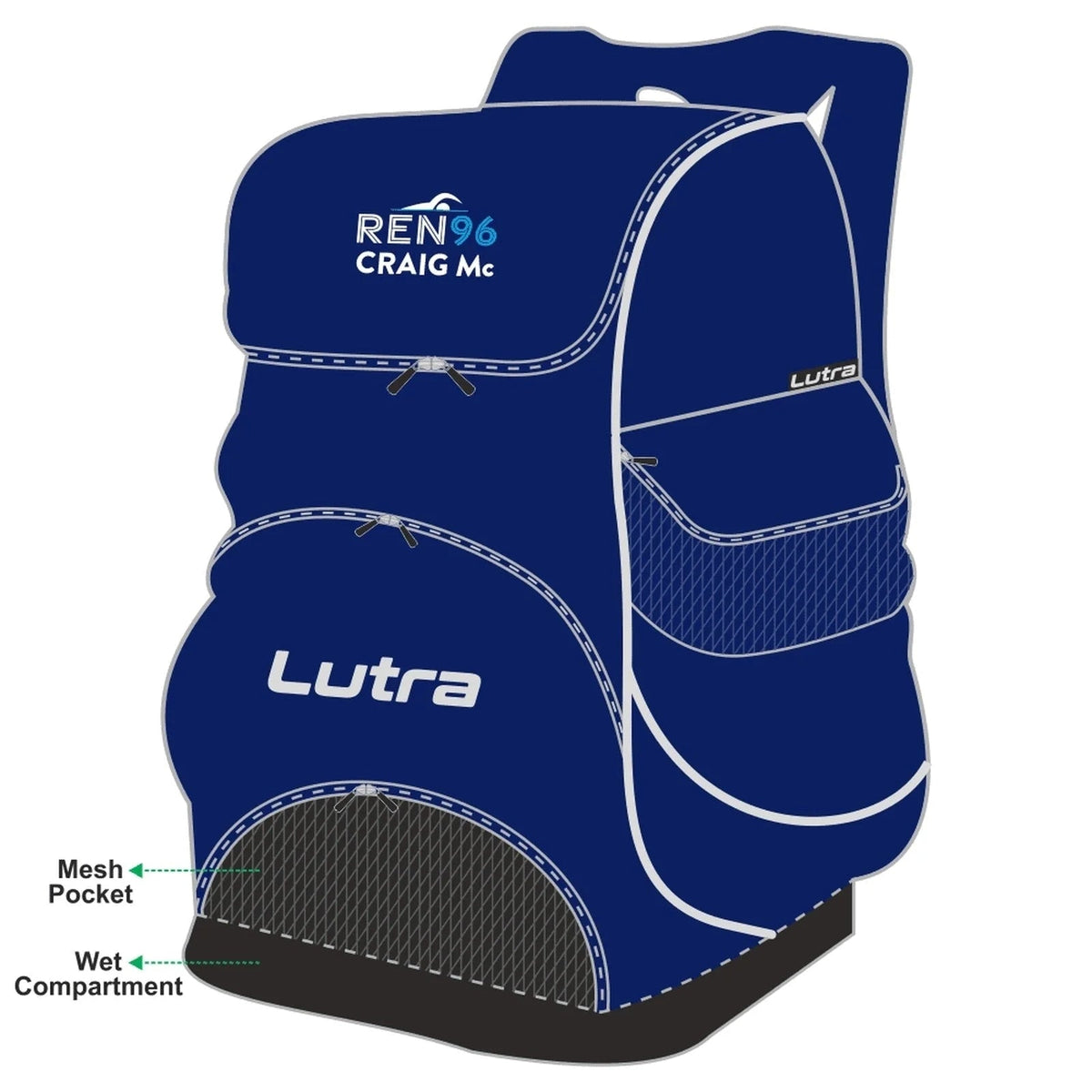 REN96 ST - Lutra Premium Team Backpack 45 Litre - Navy