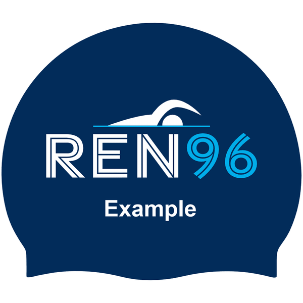 REN96 Swim Team - Silicone Swimming Cap - with Name