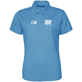 Rutherglen ASC - 'COACH' Women's Cool Polo - Sapphire