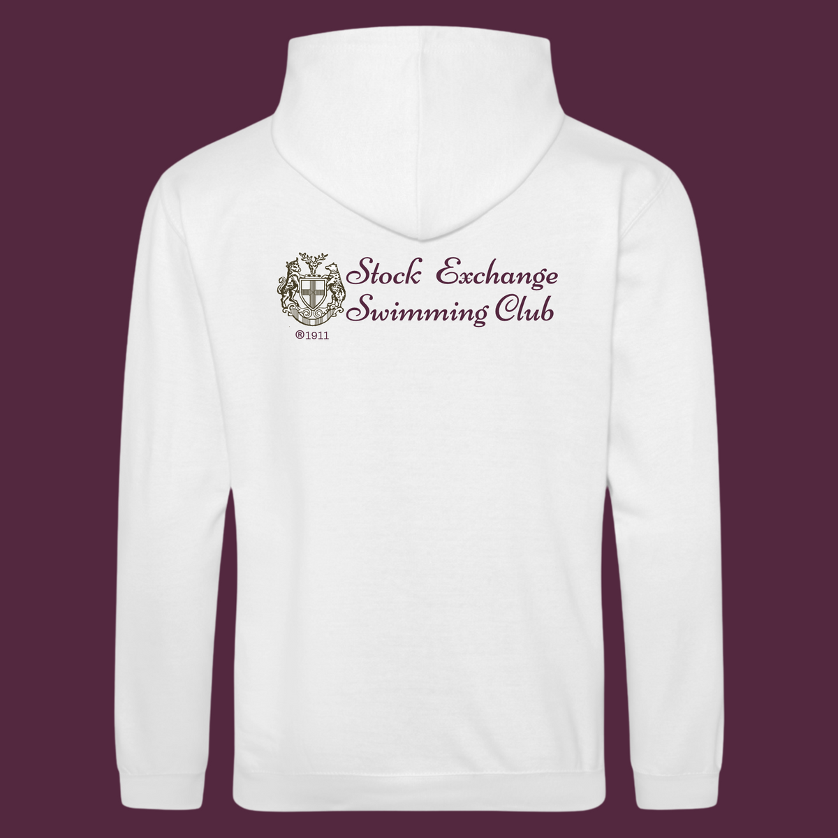 Stock Exchange Swimming Club - Lutra Arctic White College Hoodie